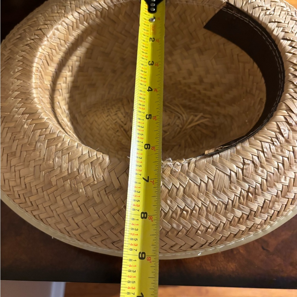 Straw Hat with Pink Band - Picture 10 of 12